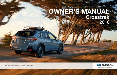 2018 Subaru Crosstrek Owners Manual